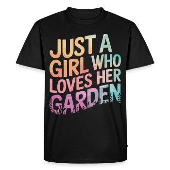 Gardener Garden Plants Gardening - Men's Premium Organic T-Shirt - black - Front - Nico (187cm)
