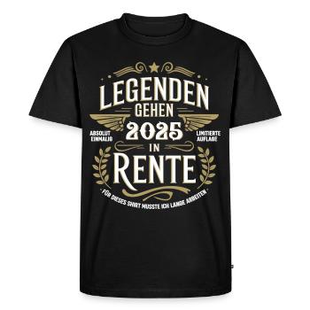Legends to retire in 2025 Absolutely unique - Men's Premium Organic T-Shirt - black - Front - Nico (187cm)