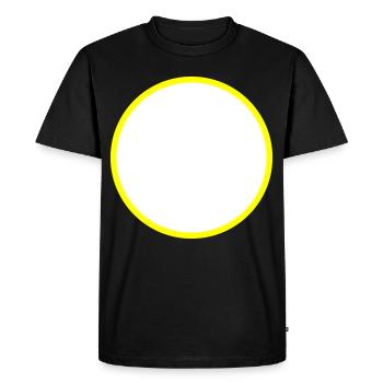 Circle Symbol Blank - Men's Premium Organic T-Shirt - black - Front - Nico (187cm)