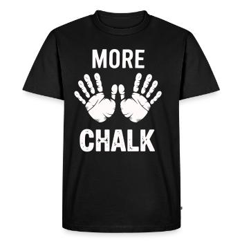 Plus de craie - T-shirt Premium bio Homme - noir - Devant - Nico (187cm)