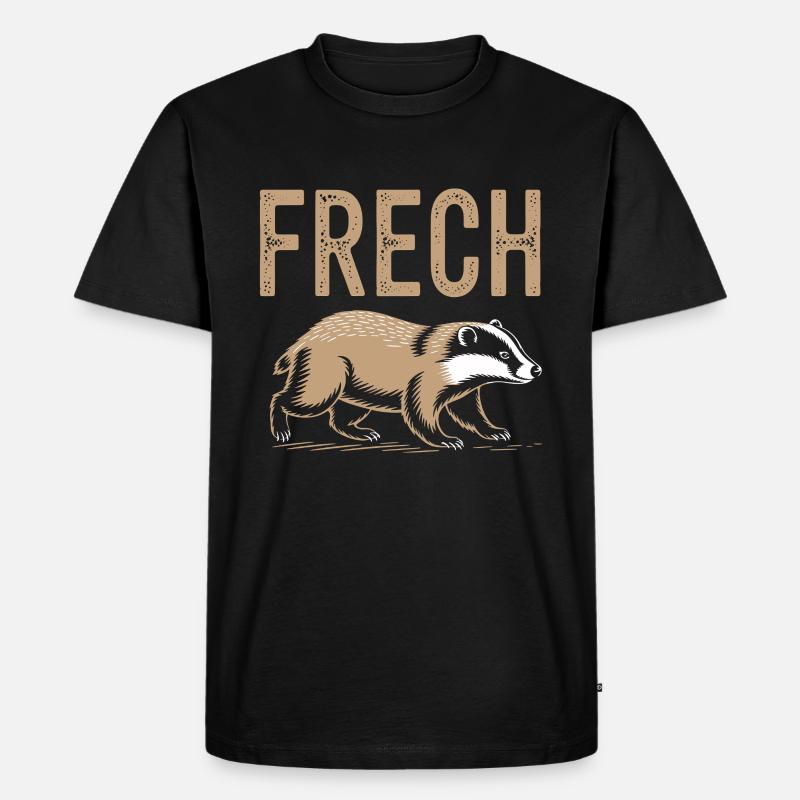 Frechdachs - Männer Premium Bio T-Shirt - Schwarz