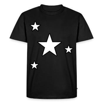 Étoiles Star Cadeau Ciel étoilé - T-shirt Premium bio Homme - noir - Devant - Nico (187cm)