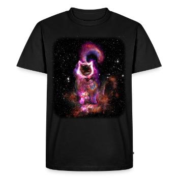 le trou noir connu sous le nom de votre chat (TILE) - T-shirt Premium bio Homme - noir - Devant - Nico (187cm)