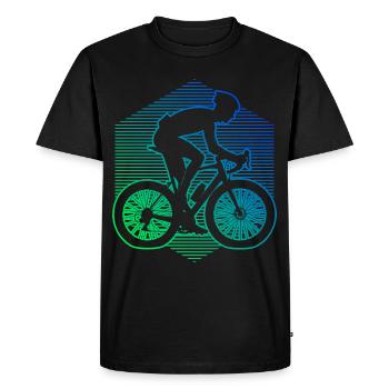 Vélo de route Vélo de route Vélo de route Vélo de route femme - T-shirt Premium bio Homme - noir - Devant - Nico (187cm)