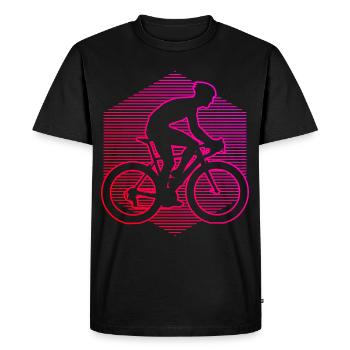 Vélo de route Vélo de route Vélo de route Vélo de route - T-shirt Premium bio Homme - noir - Devant - Nico (187cm)