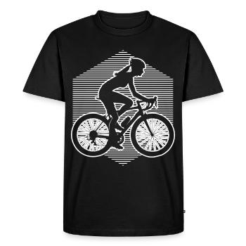 Cyclisme Cyclisme Cyclistes Cyclisme - T-shirt Premium bio Homme - noir - Devant - Nico (187cm)
