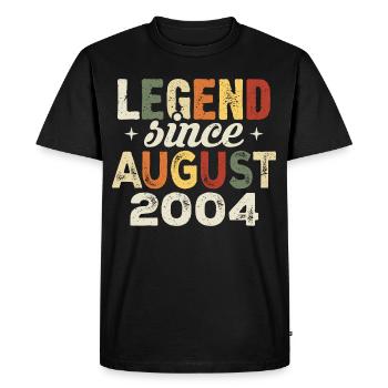 August 2004 Anniversary August 2004 - August 2004 - Men's Premium Organic T-Shirt - black - Front - Nico (187cm)