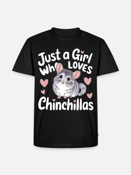 Chinchilla Chinchillas Mouse - Men's Premium Organic T-Shirt - black