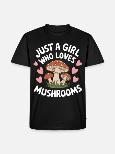 Champignons Champignons Champignon Champignon - T-shirt Premium bio Homme - noir