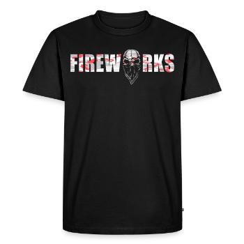 fireworks 12 silvester böller pyro vuurwerk skull - Men's Premium Organic T-Shirt - black - Front - Nico (187cm)