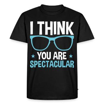 Optometry Optician Vision Spectacular Optic - Men's Premium Organic T-Shirt - black - Front - Nico (187cm)