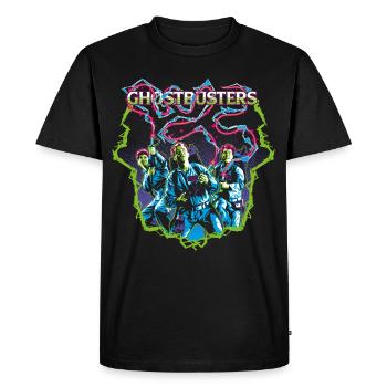 SOS Fantômes À La Chasse Aux Fantômes - T-shirt Premium bio Homme - noir - Devant - Nico (187cm)