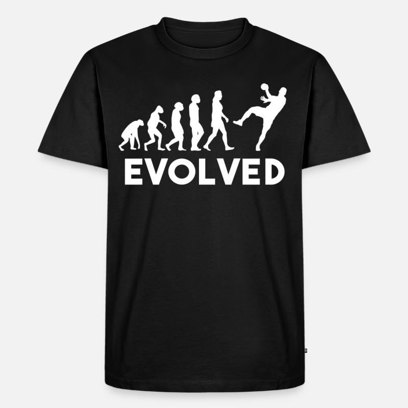 handball evolution - Männer Premium Bio T-Shirt - Schwarz
