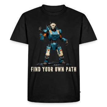 Trouvez votre propre chemin 2 - T-shirt Premium bio Homme - noir - Devant - Nico (187cm)