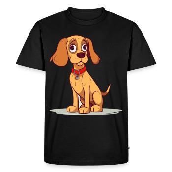 Conception de chien mignon pour les propriétaires de chiens - T-shirt Premium bio Homme - noir - Devant - Nico (187cm)