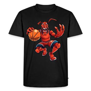 Homard de joueur de basket-ball - T-shirt Premium bio Homme - noir - Devant - Nico (187cm)