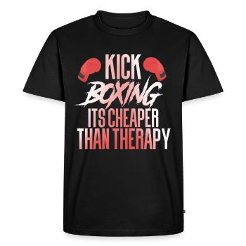 Kickboxing Kickboxing - T-shirt Premium bio Homme - noir - Devant - Nico (187cm)
