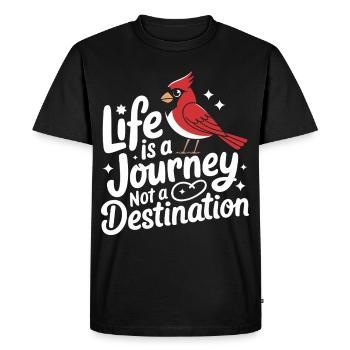 Cardinal Red Cardinal Vogel Red Cardinal - Men's Premium Organic T-Shirt - black - Front - Nico (187cm)