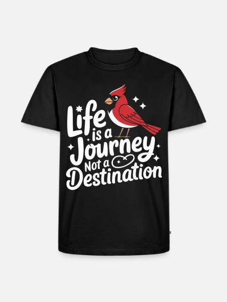 Kardinal Rotkardinal Vogel Roter Kardinal - Männer Premium Bio T-Shirt - Schwarz