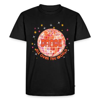 Dance all over the world - Men's Premium Organic T-Shirt - black - Front - Nico (187cm)