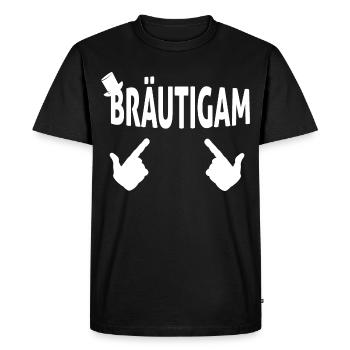 Marié JGA Enterrement de vie de garçon Mariage - T-shirt Premium bio Homme - noir - Devant - Nico (187cm)