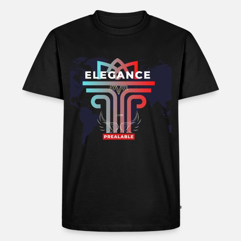 Schneiderliche Eleganz - Männer Premium Bio T-Shirt - Schwarz