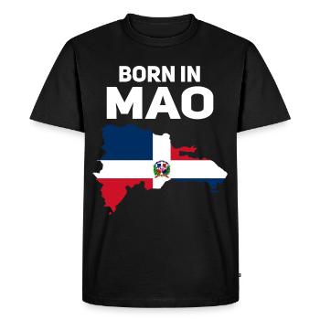 République dominicaine - T-shirt Premium bio Homme - noir - Devant - Nico (187cm)