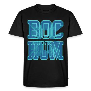 Bochum Allemagne Ville 3D Police Skyline - T-shirt Premium bio Homme - noir - Devant - Nico (187cm)
