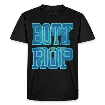Bottrop Allemagne Ville 3D Police Skyline - T-shirt Premium bio Homme - noir - Devant - Nico (187cm)