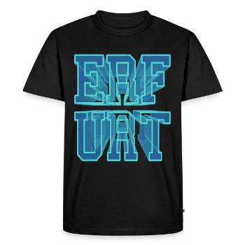 Erfurt Allemagne Ville 3D Police Skyline - T-shirt Premium bio Homme - noir - Devant - Nico (187cm)