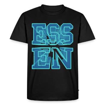 Food Germany City 3D Police Skyline - T-shirt Premium bio Homme - noir - Devant - Nico (187cm)