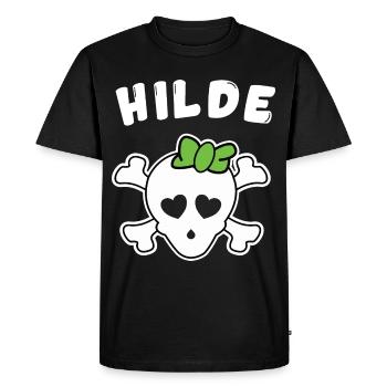 Pirate Alice Design for Girls and Women - Men's Premium Organic T-Shirt - black - Front - Nico (187cm)