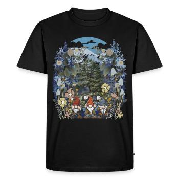 Forest Dweller, Wilderness, Fantasy, Mythical Creature, Nature, Child - Men's Premium Organic T-Shirt - black - Front - Nico (187cm)