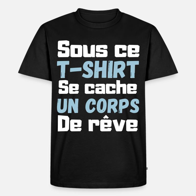 Sous ce tshirt - T-shirt Premium bio Homme - noir