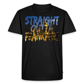 Straight Outta Frankfurt Directly from FFM - T-shirt Premium bio Homme - noir - Devant - Nico (187cm)