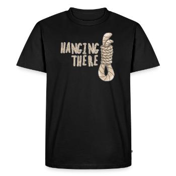 Potence humour malchance noire humour cadeau henker - T-shirt Premium bio Homme - noir - Devant - Nico (187cm)