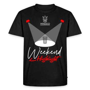 Wine Spritzer Weekend Highlight - Men's Premium Organic T-Shirt - black - Front - Nico (187cm)