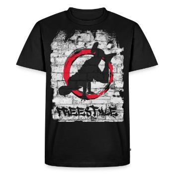 Nage libre - T-shirt Premium bio Homme - noir - Devant - Nico (187cm)