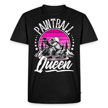 Paintball - Men's Premium Organic T-Shirt - black - Front - Nico (187cm)