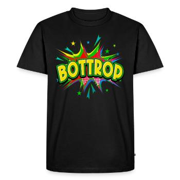 Bottrop Allemagne Ville Pop Art Bande dessinée - T-shirt Premium bio Homme - noir - Devant - Nico (187cm)