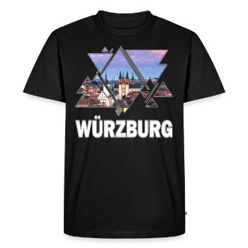 Würzburg Allemagne Ville Skyline Home Love - T-shirt Premium bio Homme - noir - Devant - Nico (187cm)