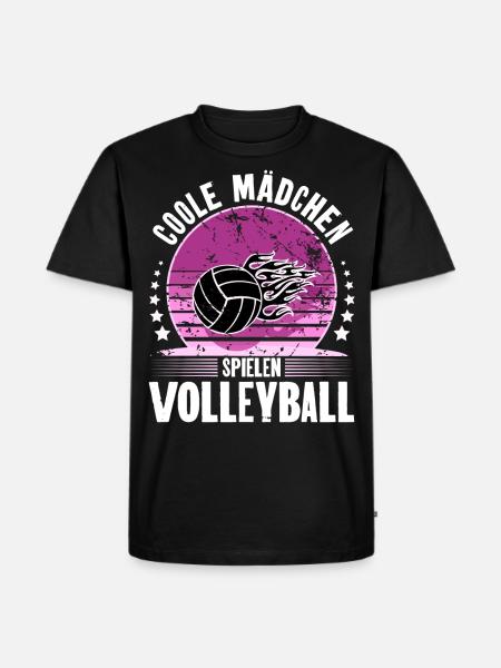 Volleyball - Männer Premium Bio T-Shirt - Schwarz