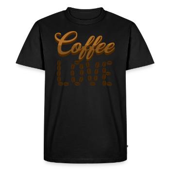 Coffee Coffee Bean Coffee Specialty Love - Men's Premium Organic T-Shirt - black - Front - Nico (187cm)