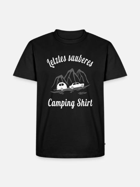 Camping Wohnwagen lustiges Geschenk - Männer Premium Bio T-Shirt - Schwarz