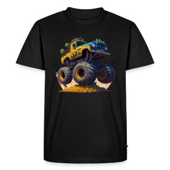 Monster truck - T-shirt Premium bio Homme - noir - Devant - Nico (187cm)