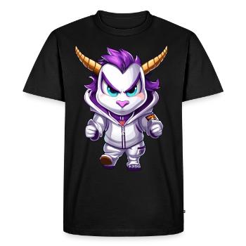Grim Unicorn Design - Mystical Magic - T-shirt Premium bio Homme - noir - Devant - Nico (187cm)