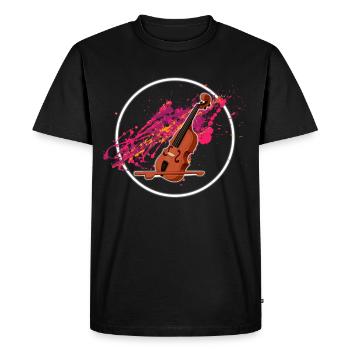 instruments de violon - T-shirt Premium bio Homme - noir - Devant - Nico (187cm)