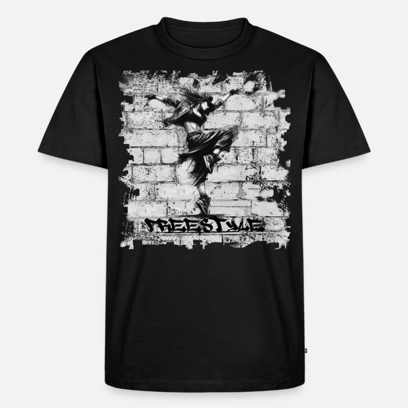 Freestyle - Männer Premium Bio T-Shirt - Schwarz