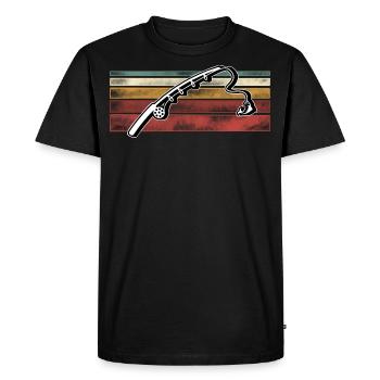 Pêche Pêcheurs Pêche - T-shirt Premium bio Homme - noir - Devant - Nico (187cm)