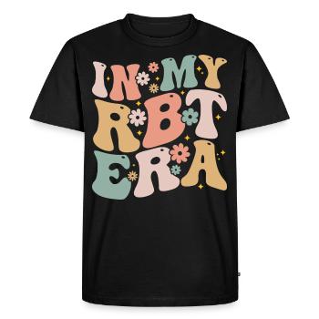 In My RBT Era Registered Behavior Technician ABA - Men's Premium Organic T-Shirt - black - Front - Nico (187cm)